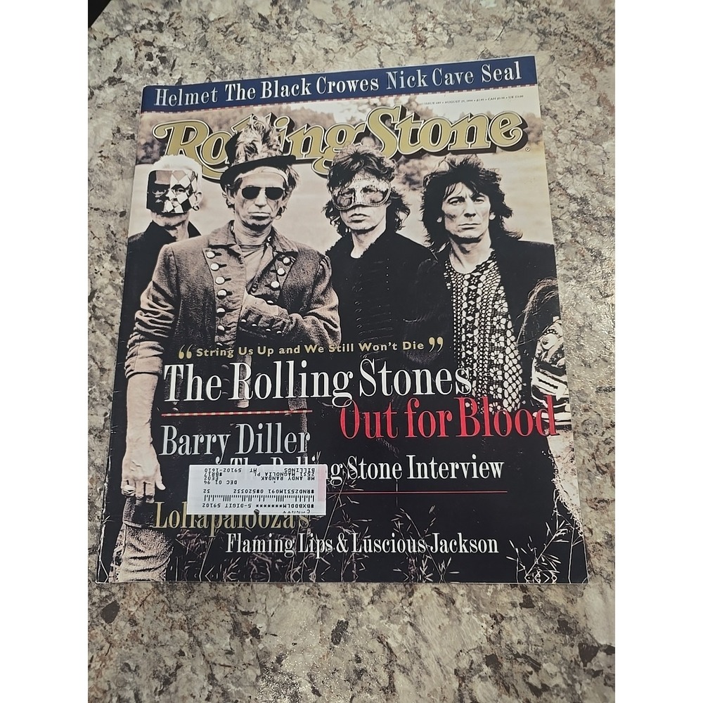 Rolling Stone Magazine Issue #689 The Rolling Stones Out For Blood